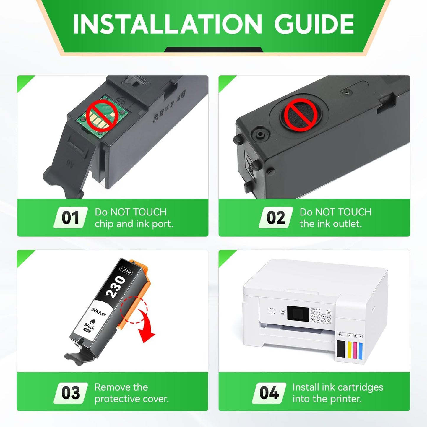 PGI-230XL CLI-231XL High Yield Ink Cartridge Combo 5 Pack Compatible for PGI 230 CLI 231 XL Ink Cartridges to use with PIXMA TS8820 Inkjet Printer (PGBK, Black, Cyan, Magenta, Yellow)