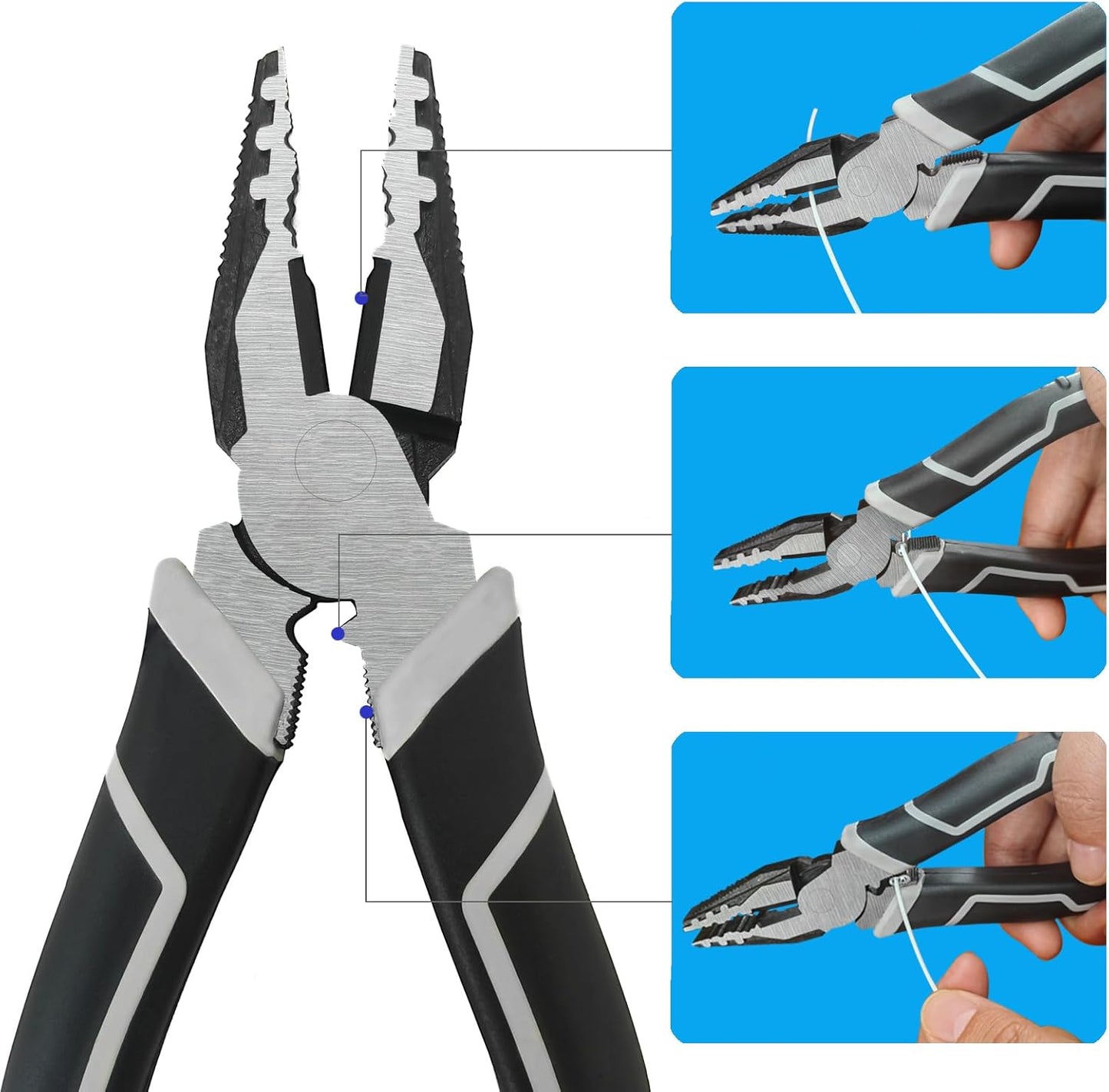 Cable Tethers 5 Pack with Crimping Tool (12 Inches, White Color), Adjustable Security Cable Look, Universal DIY Adapter Tethering Ties Kit for Computer Cord, Pre-Assembled, Tamper-Resistant