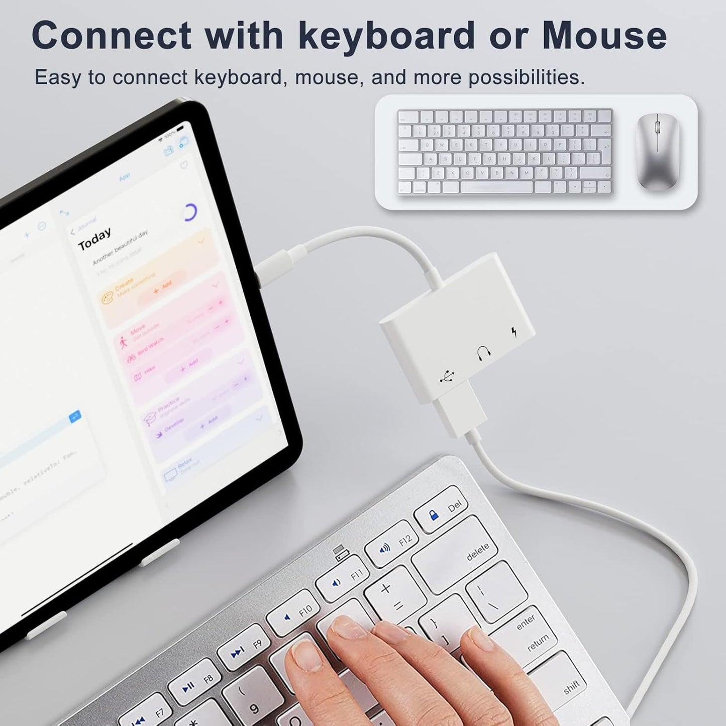 USB C to 3.5mm Jack Headphone Adapter with Charger OTG Cable Adapter, Type C to Aux Audio Earphones Splitter for Samsung Galaxy S22 Ultra S21 S20 i-Pad Pro Air Pixel 4 Laptops