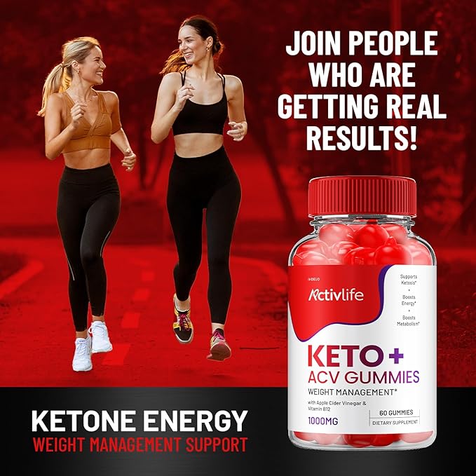 ActivLife Keto ACV Gummies - Active Life Keto Apple Cider Vinegar Gummies, ActivLife Keto + ACV Weight Management Gummies ActiveLife Advanced 1000mg Formula (3 Pack - 180 Gummies)