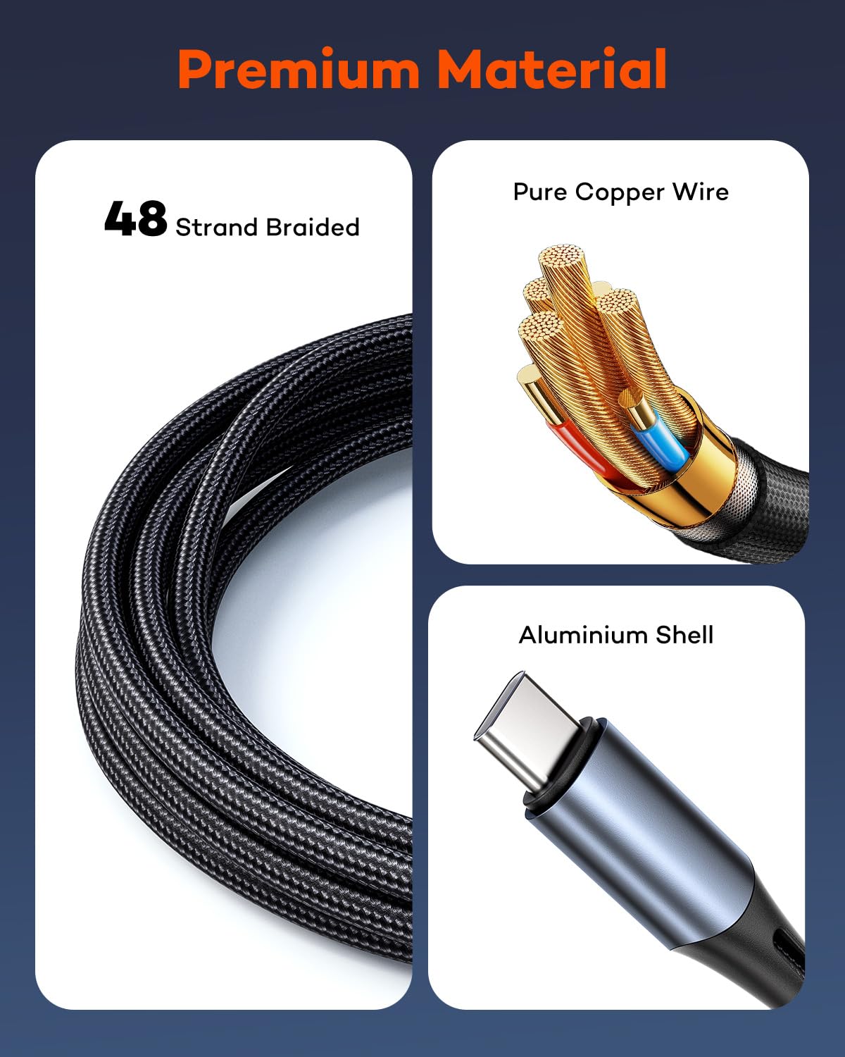 3 in 2 Multi Charging Cable for Apple Watch Charger, Nylon Braided 4FT Multi Chargers for All Devices, USB C Multiple Charger Cord Compatible with iPhone 16 15 14/iWatch UItra/SE/9-1/Galaxy Android