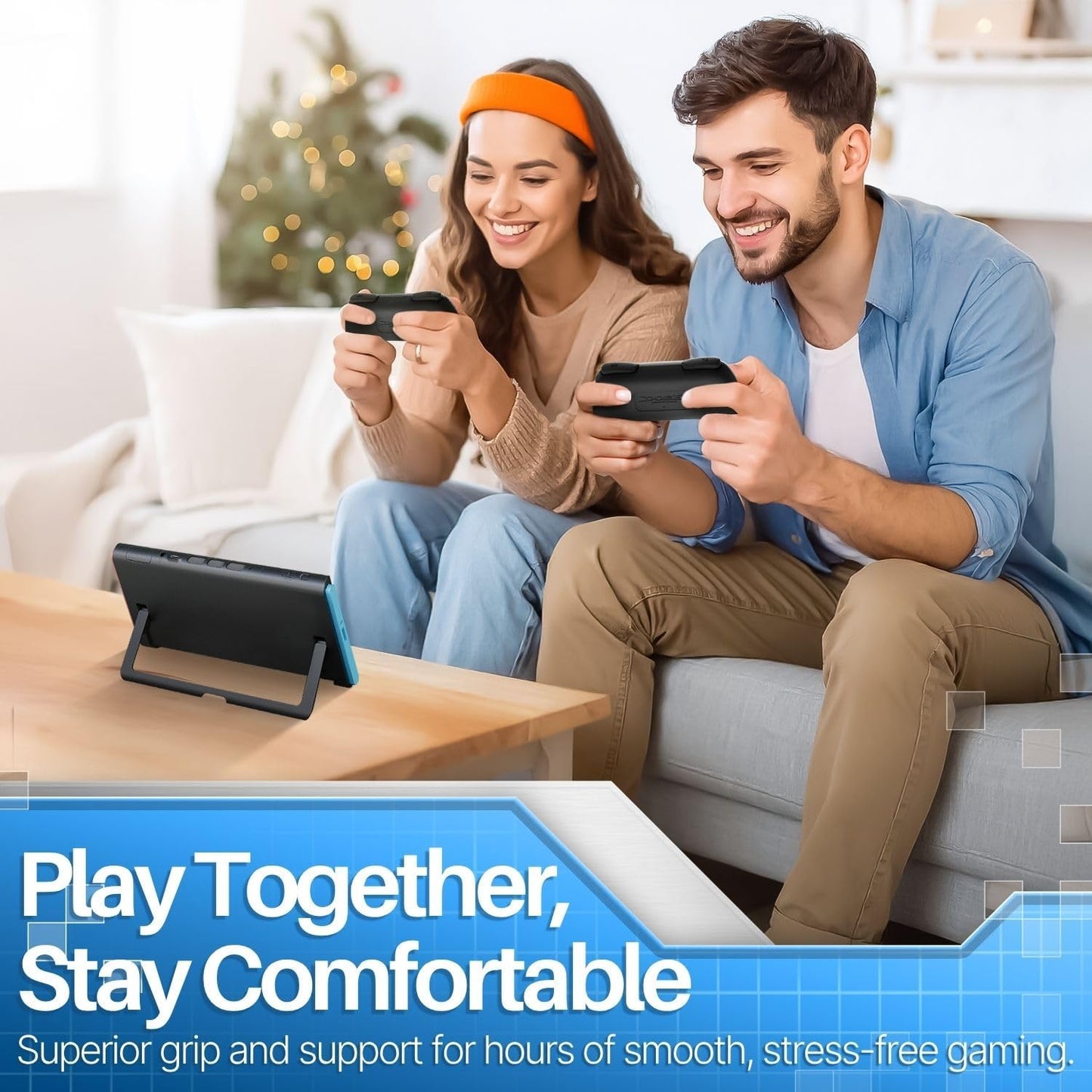 TNP JoyCon 2 Grips for Nintendo Switch 2 2025 - Ergonomic Joy Con Grip Handle Kit - Comfortable Anti-Slip Controller Kit Accessory for Nintendo Switch 2 New Gen Joy-Con Controller, 2 Pack, Black