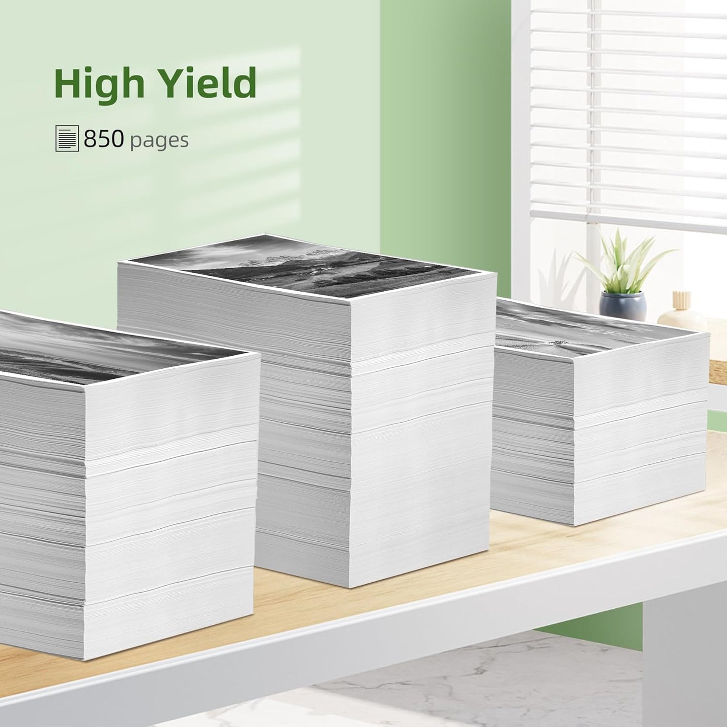 902XL Ink Cartridges for HP Printers Replacement for HP 902XL Black Ink Cartridge High-Yield Works for 6958 6962 6950 Pro 6978 6968 6975 Printer T6M14AN 2-Pack, Upgraded Chip Version