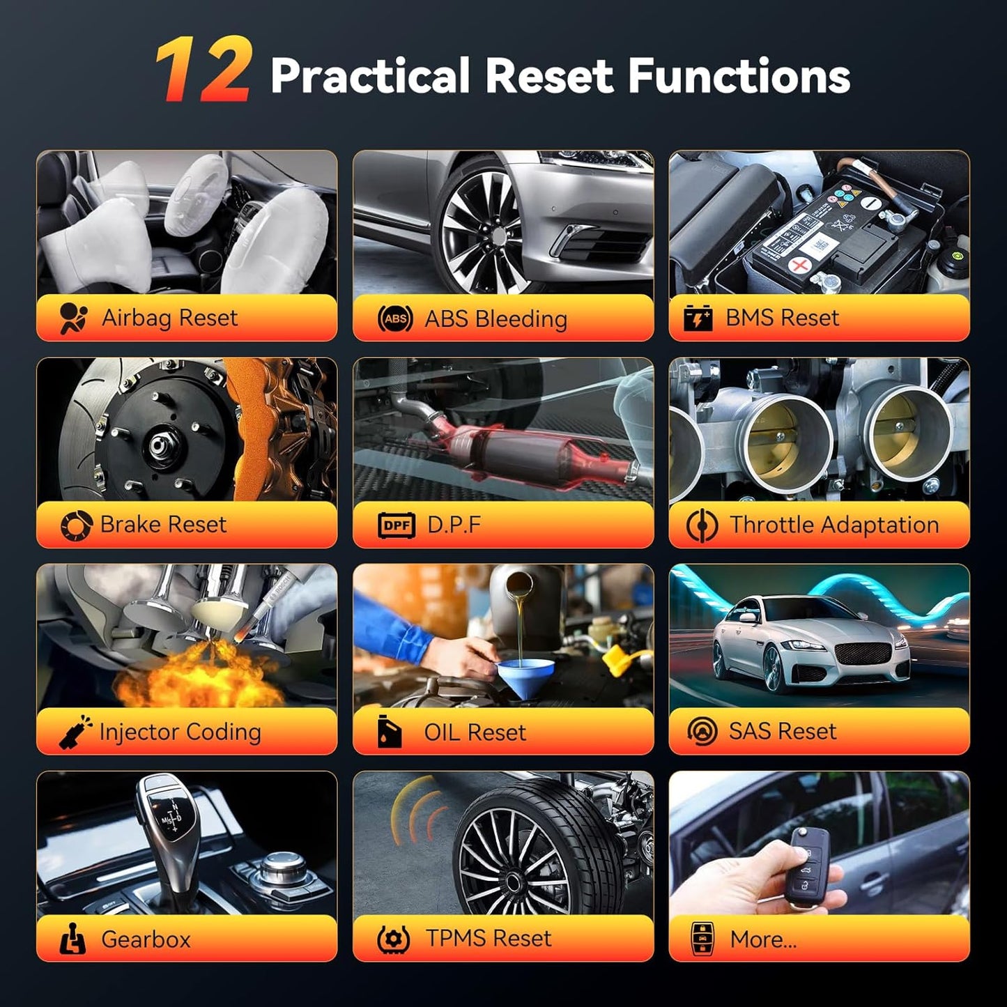 THINKCAR THINKSCAN 662 OBD2 Scanner,Car Diagnostic Tool with Bidirectional Active Test,Car Scanner Engine ABS SRS Transmission,Scanner for Car with 12 Reset,CAN FD & FCA SGW,Lifetime Free Update