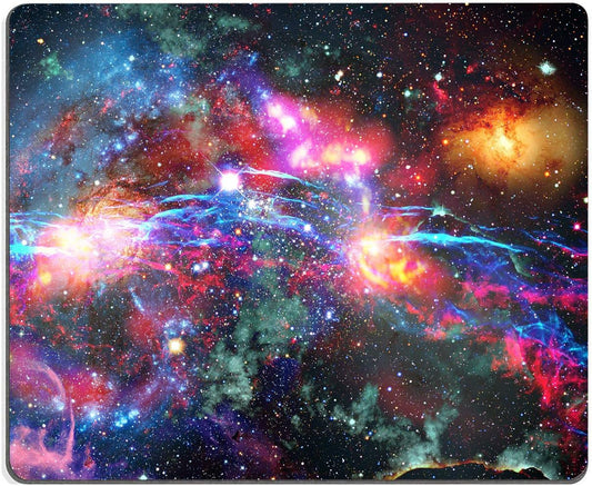 Galaxy and Nebula Mouse Pad, Milky Way Galaxy Mouse Pad, Gaming Mouse Mat Square Waterproof Mouse Pad Non-Slip Rubber Base MousePads for Office Home Laptop Travel, Solar Sysstem Orbit