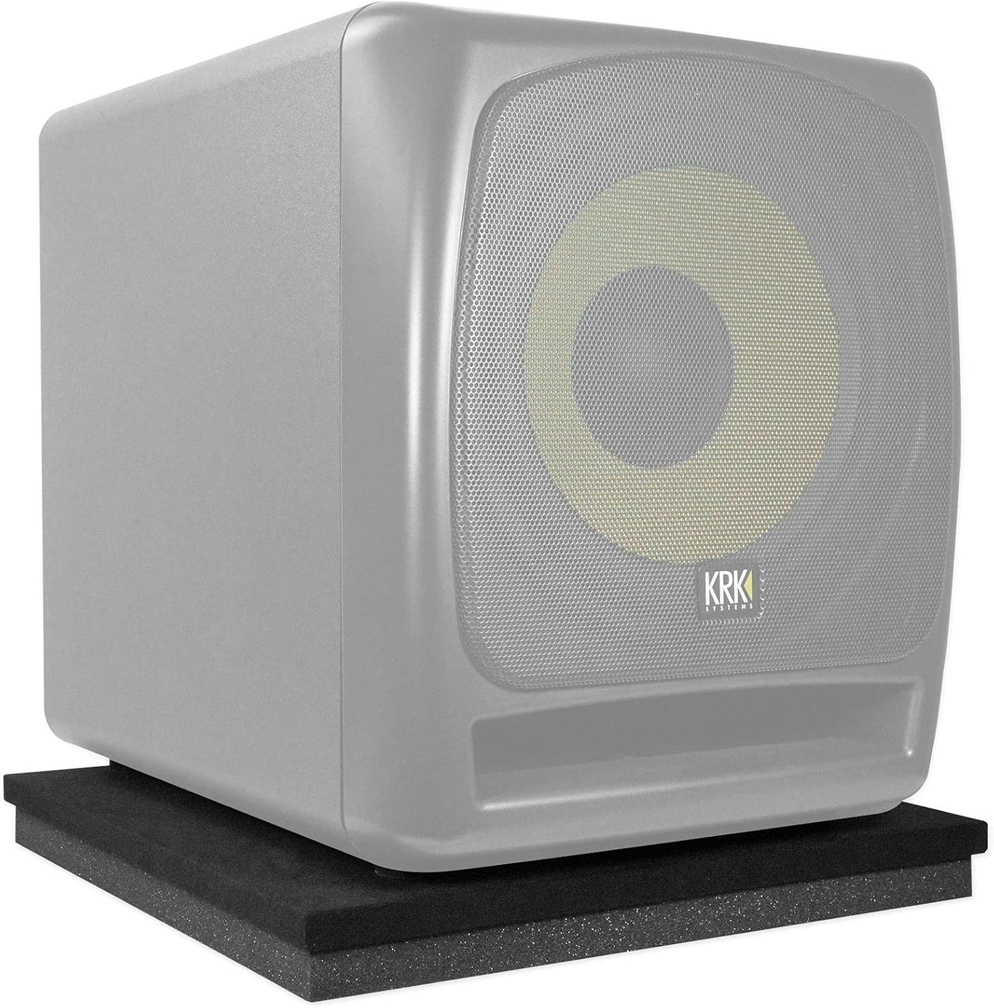 Rockville ISO 10-12 Isolation Platform Acoustic Riser Pad, 19" x 19" x 1.75", High-Density Foam, Vibration Reduction, Scratch Protection, for 10"/12" Subwoofers and Studio Monitors