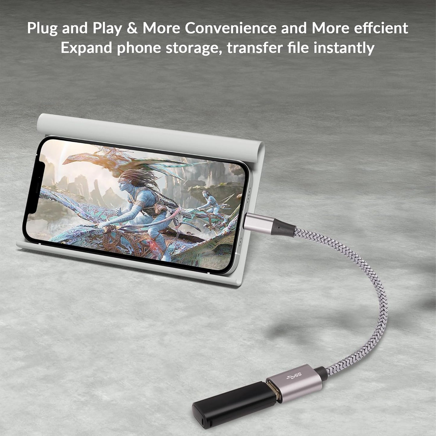 USB to Micro USB Adapter 4 Pack, Unidirectional Micro USB Male to USB Female 2.0 OTG On-The-Go Cable Converter, Nylon Braided, Aluminum Shells for S7 LG, Flash Drive, Mouse, Keyboard, Game Controller