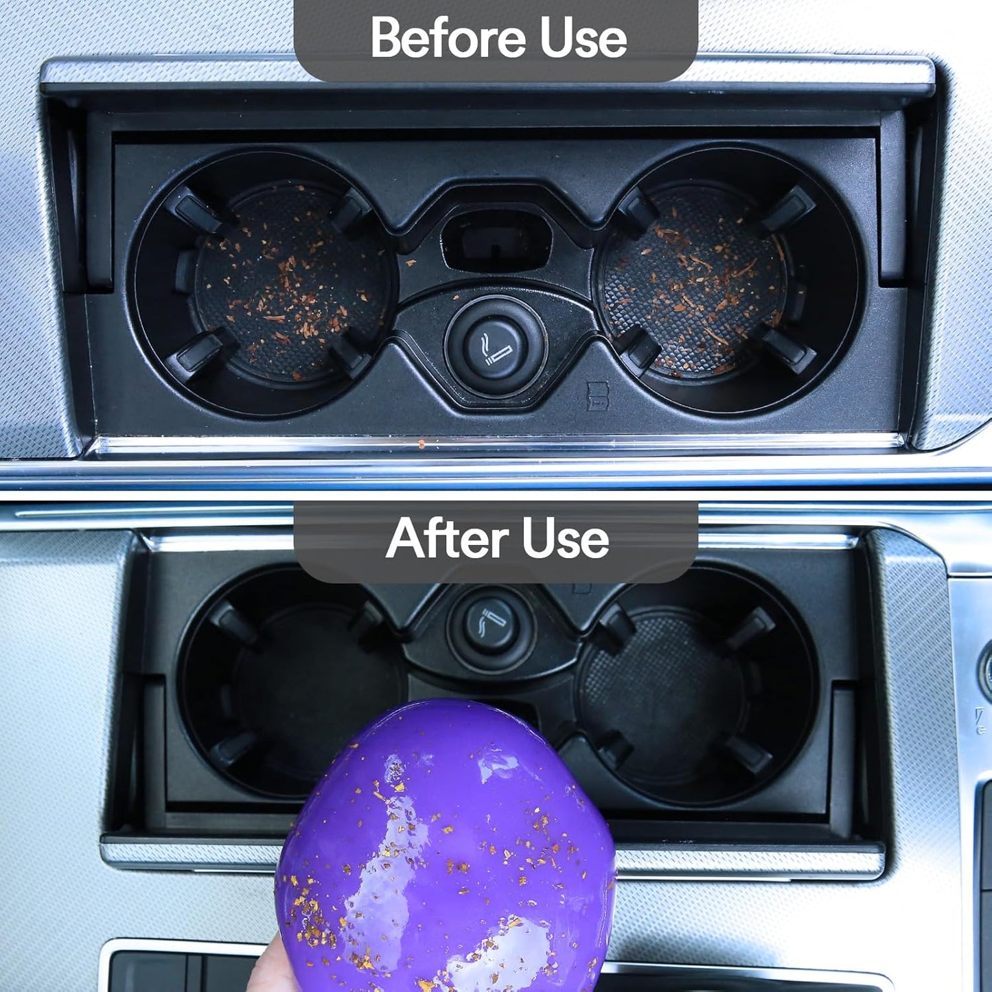 PULIDIKI Car Cleaning Gel for Car Cleaning Putty Car Putty Auto Detailing Tools Car Slime Cleaner Dust Cleaning Gel for Car Interior Cleaner Car Accessories Keyboard Cleaner Purple (4Pack)