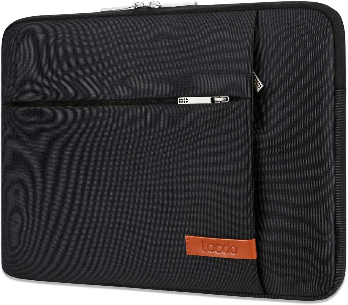 Lacdo 16 Inch Laptop Sleeve Case for 16 Inch HP Lenovo ASUS Acer Dell Laptop/HP Pavilion Envy 16 / Lenovo ThinkPad IdeaPad 16 / Acer Swift 16 / ASUS Vivobook 16 / Dell Inspiron 16 Computer Bag,Black
