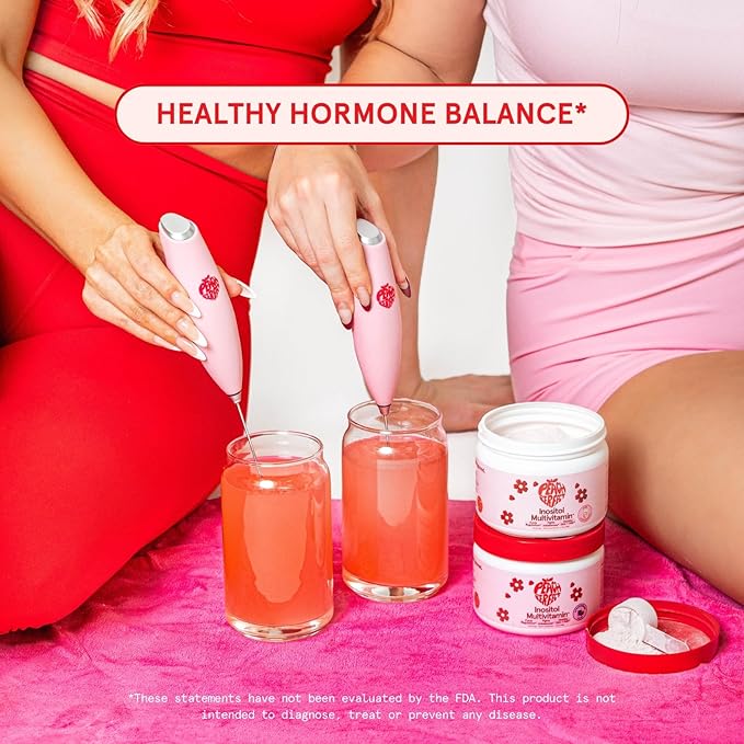 Inositol Powder Multivitamin, Strawberry Acai Flavor – 4g Myo & D-Chiro Inositol, DIM, Zinc, Magnesium Glycinate, Vitamin D3 – Supports Women’s Health, Cycle, Energy, 30 SVG