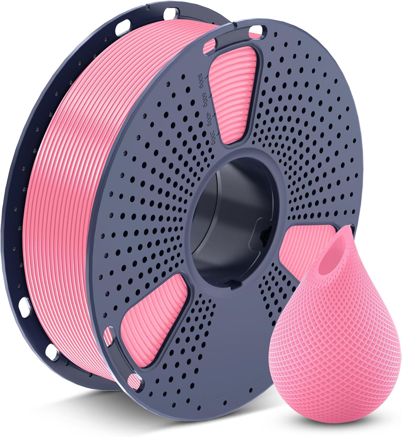 SUNLU 3D Printer Filament PETG Filament 1.75mm, Less Stringing Good Layer Adhesion High Toughness, PETG Filament 1.75 ±0.02mm, 1kg Spool(2.2lbs), Pink