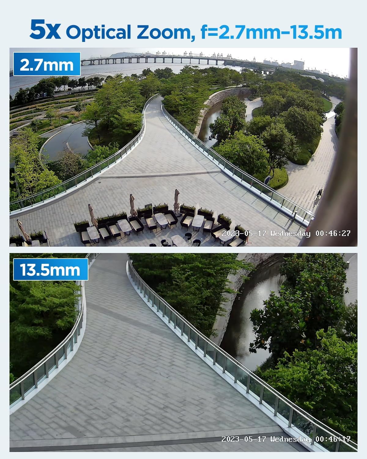 4COVR 16 Channel PoE PTZ Security Camera System 4K, 12X 5MP IP PTZ Camera Two Way Audio, 280ｰ Pan 90ｰ Tilt 5X Optical Zoom, Smart Color Night Vision, Human Vehicle Detection, NVR 4TB HDD, LY5XCP8M1612