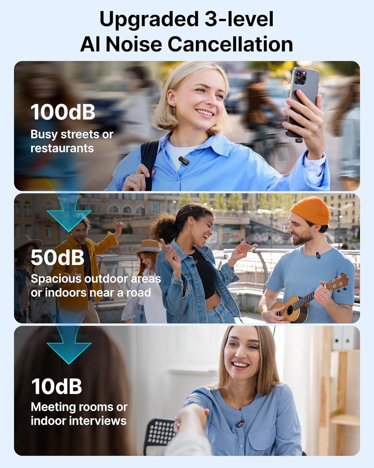 BOYA mini Wireless Lavalier Microphone for Android/Tablets/PC with USB C Plug,Noise Reduction,30H Battery Life with Charging Case,AI Voice Changer,Lapel Microphone Wireless for Video Recording Podcast