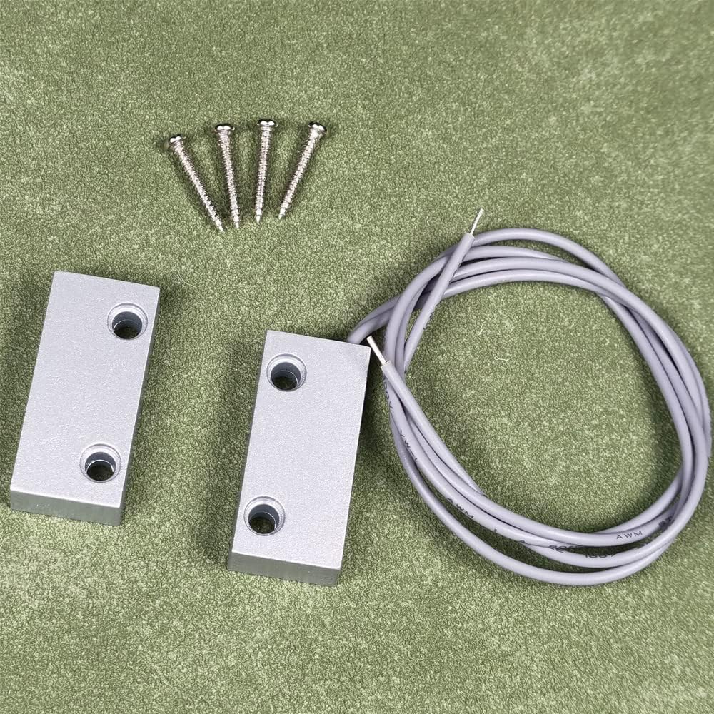 Home Security Wired Rolling Door Contact 0~100V/0.5Amp Magnetic Reed Switch MC-51 Alarm Sensor Magnetic Switch with 2 Wires for N.C. Applications
