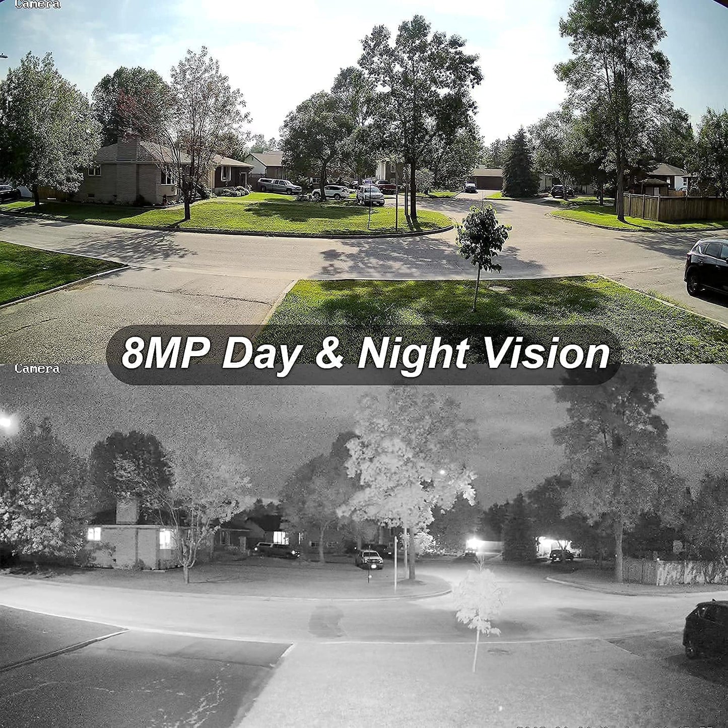 Anpviz 8CH 4K PoE Security Camera System, 6pcs 8MP Wired PoE IP Cameras with Person Vehicle Detection, Smart Dual Light Color Night Vision, 4K/8MP 8CH NVR with 2TB HDD for Business Home (U Series)