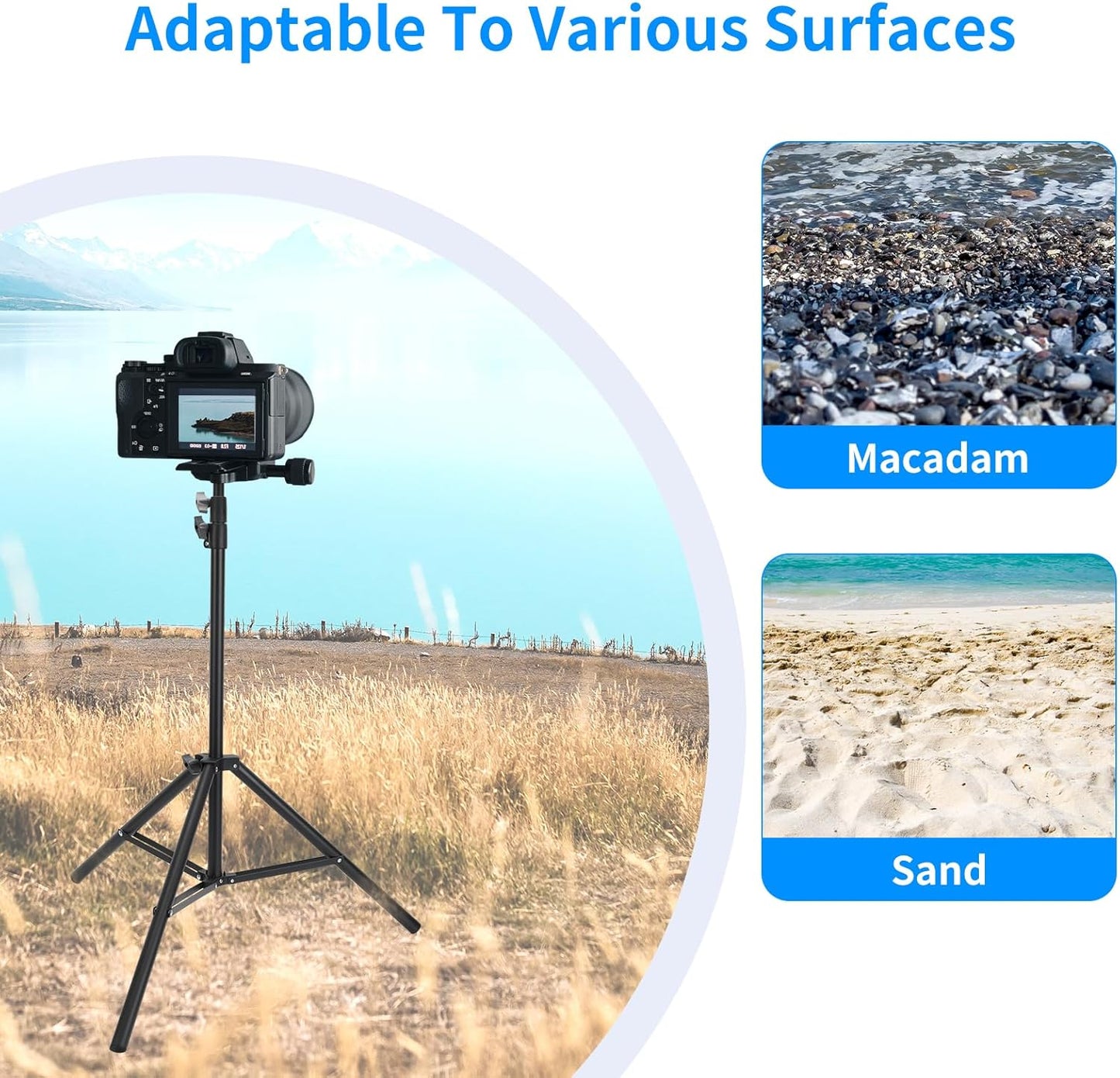 2 Pack adjustable 7ft Aluminum Photography Light Stand, Portable Light Tripod, for Lighting Stand Speedlight, Flash, Softbox,Strobe Light, Camera, Photographic Portrait