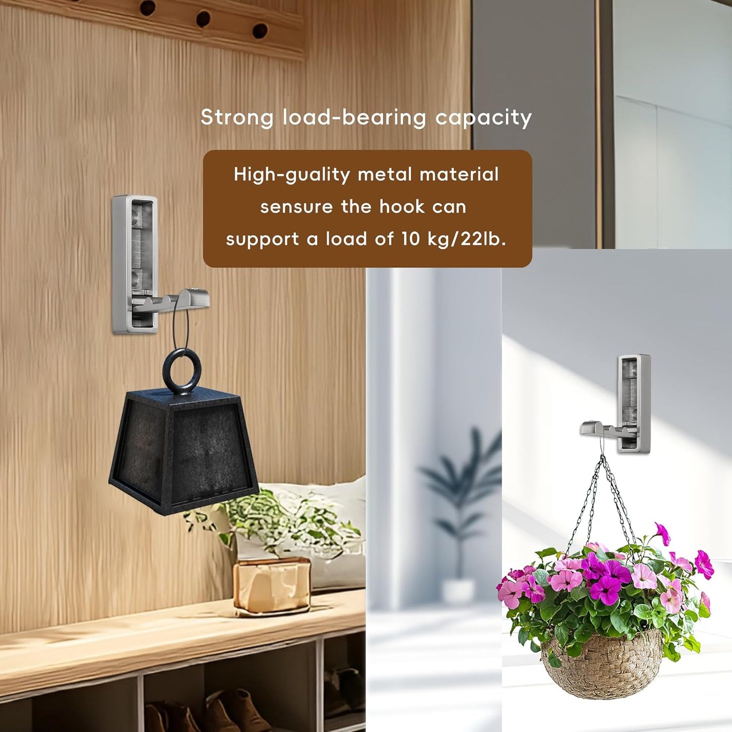 Folding Wall Hooks,4 Pack Rustproof Zinc Alloy Folding Coat Hooks,Heavy Duty Foldable Gold Wall Hooks for Hanging Clothes,Hat,Towel,Bathrobe,Key,Bag,Backpack (Brushed Nickel)