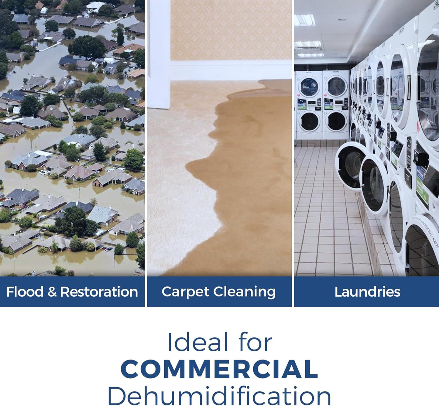 ALORAIR Commercial Dehumidifier 113 Pint, with drain Hose for Crawl Spaces, Basements, Industry Water Damage Unit, Compact, Portable, Auto Defrost, Memory Starting, 5 Years Warranty, Sentinel HD55