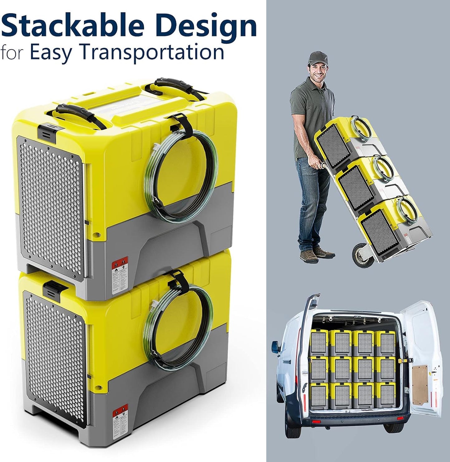 ALORAIR 180PPD LGR Commerical Dehumidifier with Pump, Wi-Fi APP Controls Industrial Dehu, Capacity up to 85 PPD at AHAM, 5 Years Limited Warranty, cETL Listed, for Large Space