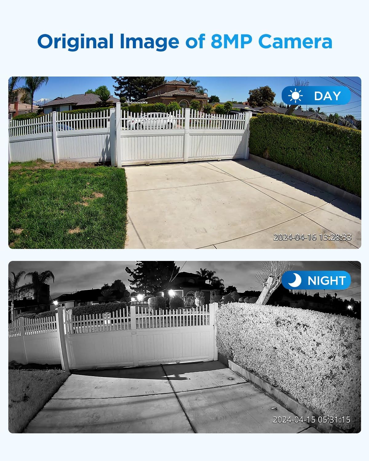 4COVR 4K PoE Security Camera System & AI Human Vehicle Detection, 8 CH 8MP NVR 2TB HDD, 6Pcs 8MP Wired Commercial Bullet IP Camera IP67 Night Vision, 24/7 Home Surveillance Outdoor, LY37EB8M0806