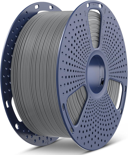SUNLU Large Spool 3KG PETG Filament, 3D Printer Filament PETG 1.75mm, Less Stringing Good Layer Adhesion High Toughness, Big Roll Filament, 3kg Spool(6.6 lbs), Grey