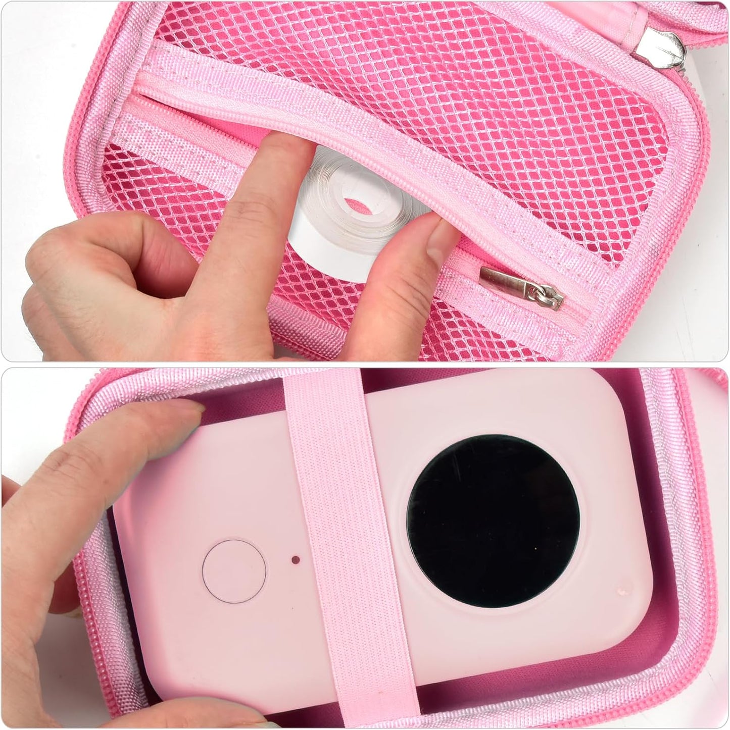 Labels Printer Case Compatible with COLORWING D30 Bluetooth Wireless Portable Labeling Printer Also for Phomemo D30 D35 for Memoking Mini Thermal Printing Sticker Storage Holder