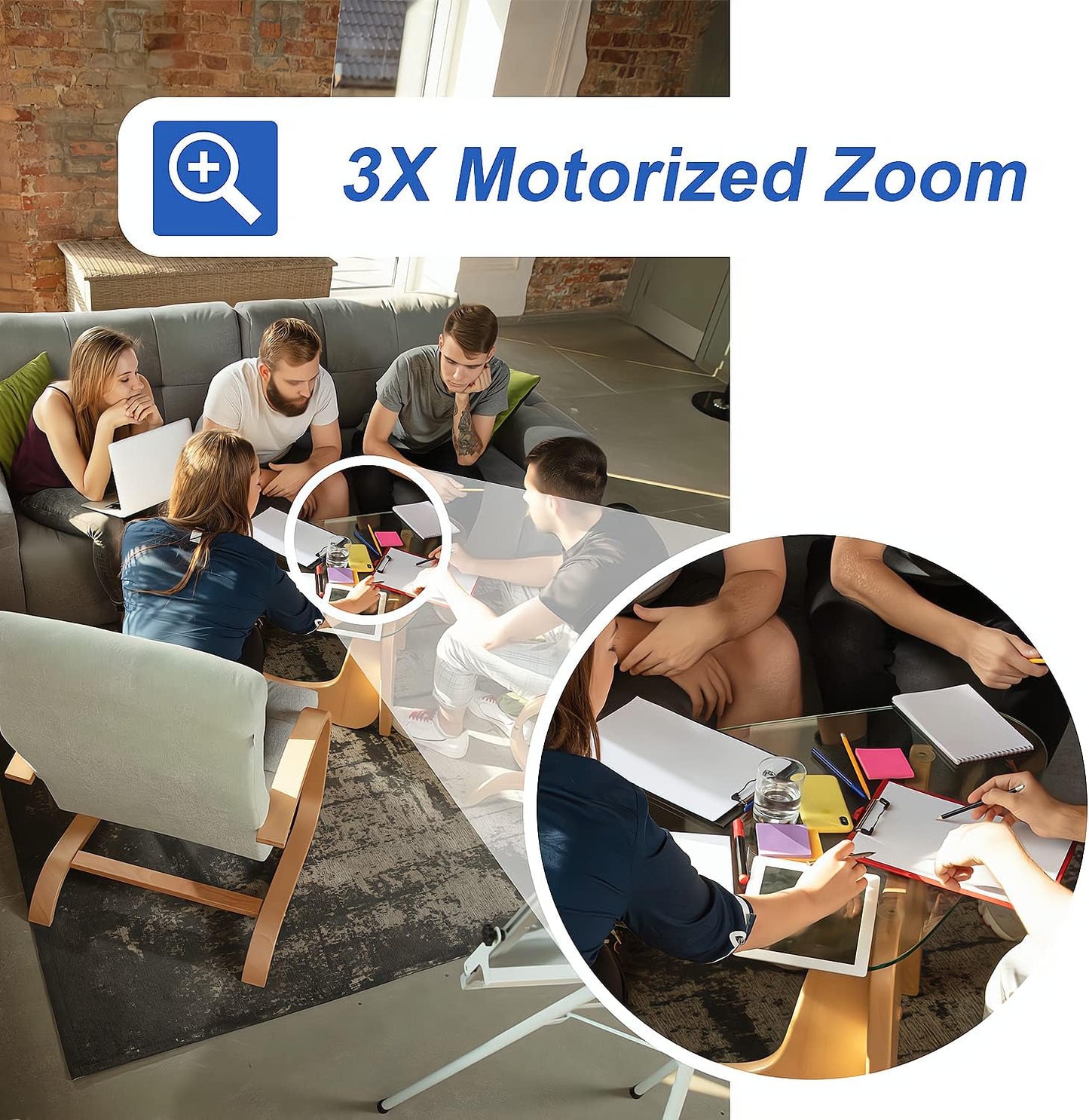 GW Security 64 Channel UltraHD 12MP 6K @ 30FPS Realtime 3X Motorized Zoom PoE Security Camera System with 32 x 12MP IP Two-Way Audio Full-Time Color Night Vision Outdoor/Indoor Smart AI Bullet Cameras