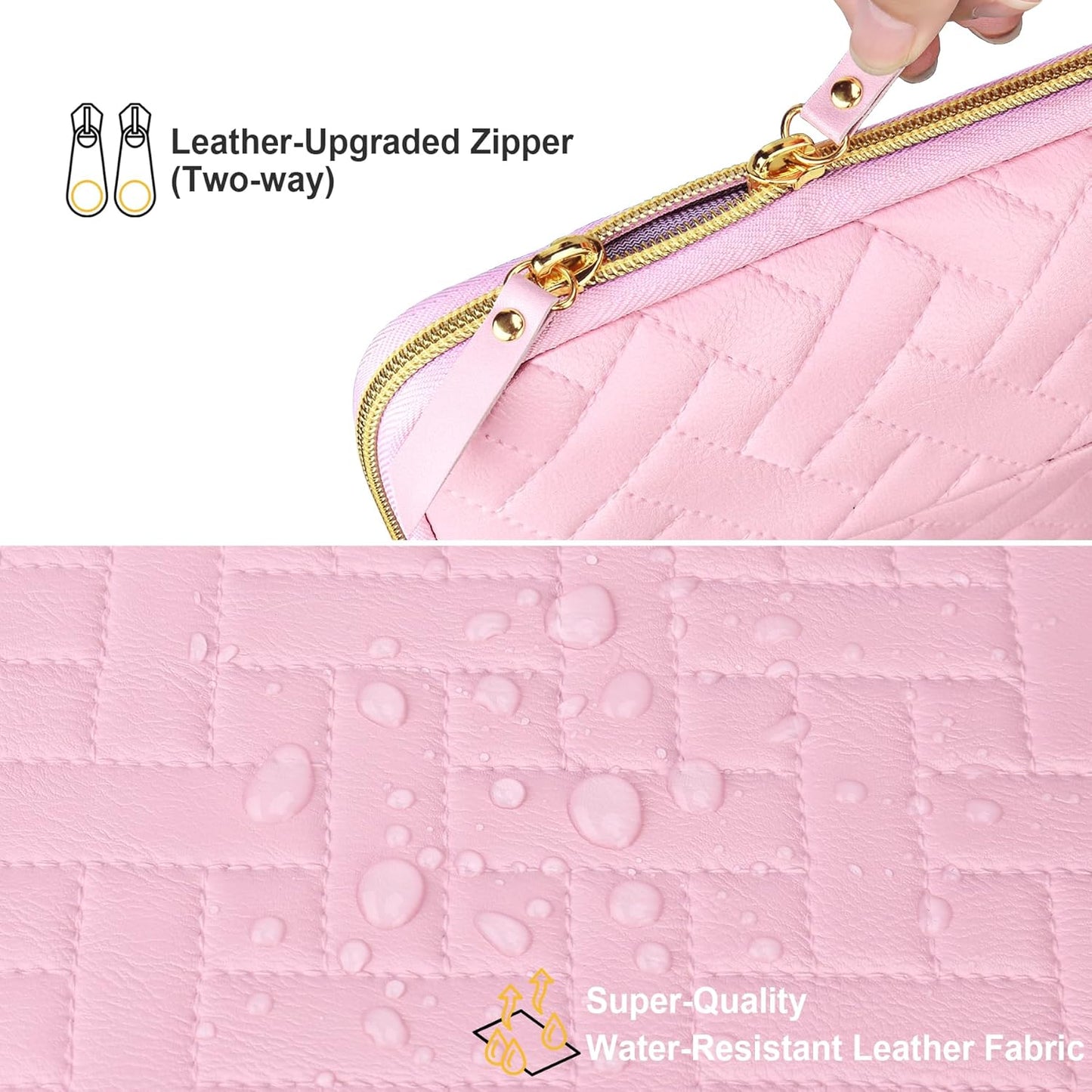 Lacdo Laptop Sleeve Case for 16 inch New MacBook Pro M4/M3/M2/M1 Pro/Max A3403 A3186 A2991 A2780 A2485 2024-2019 | 15 inch Microsoft Surface Laptop 7th Copilot+PC/6/5/4/3/2/1 Computer Bag, Sakura Pink