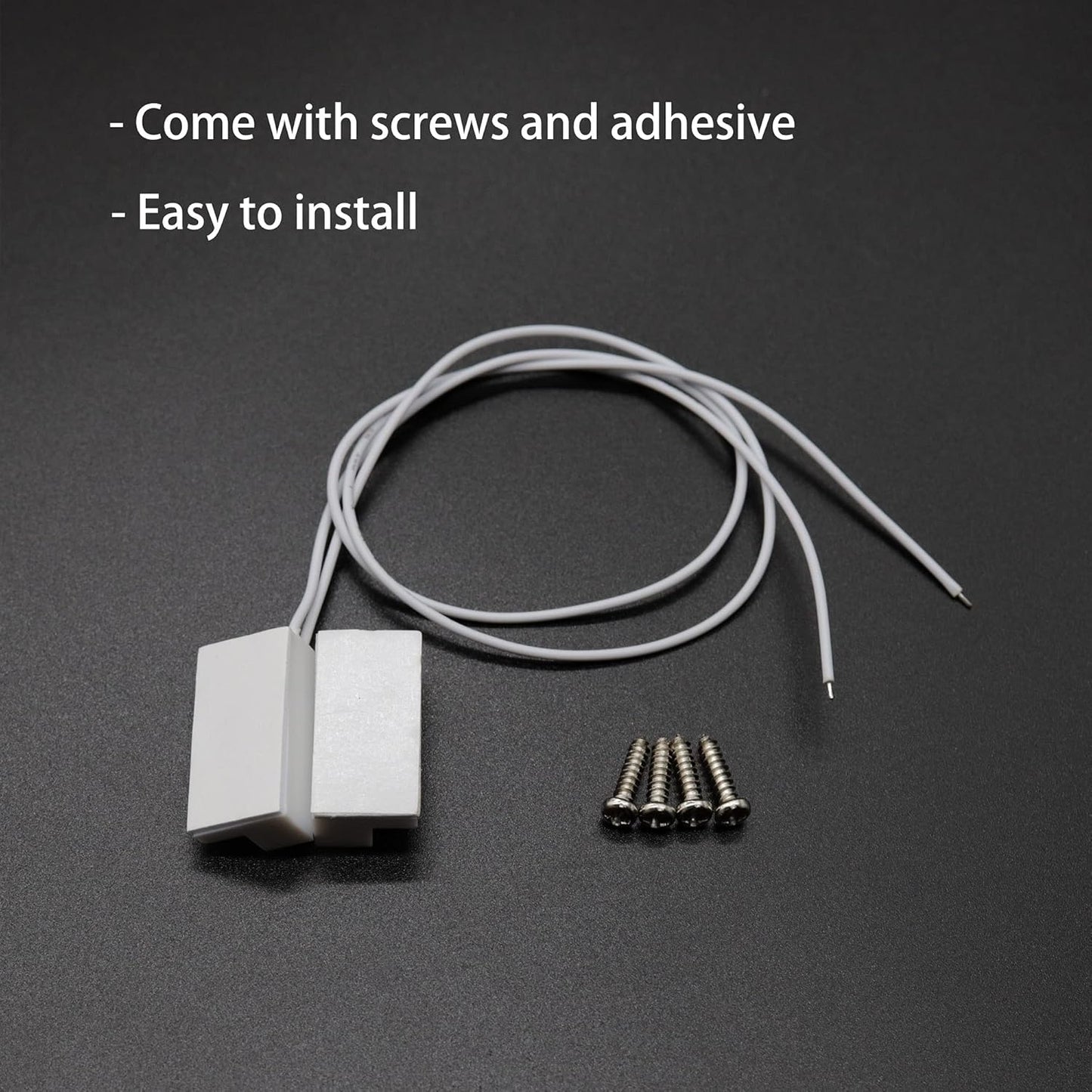 Magnetic Reed Switch NC Surface Mount Wired Door Window Contact Sensor with Adhesive Paper for Home Security and Burglar Alarm Systems MC-38 5pcs