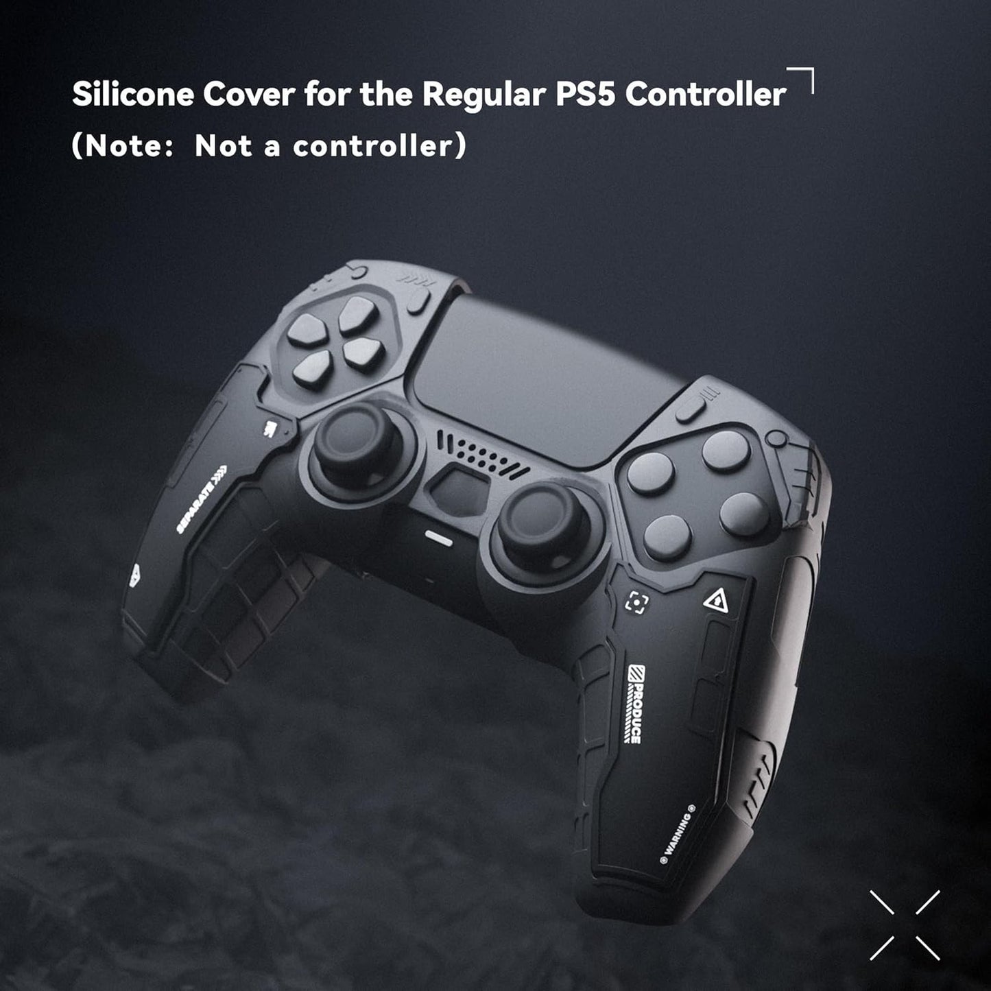 GeekShare G.S.TAC Tactical PS5 Controller Skin Set, Anti-Slip Silicone Protective Cover Skin Case for PS5 Wireless Controller with 2 Thumb Grip Caps and 2 Stickers - for Black Myth: Wukong