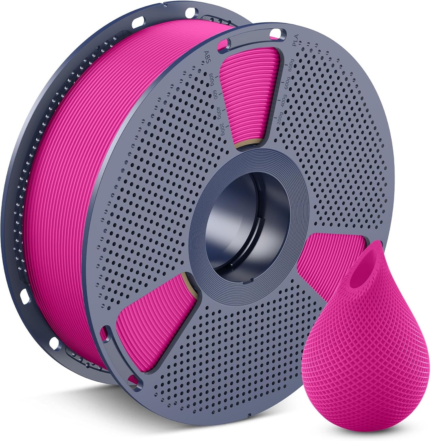 SUNLU 3D Printer Filament PETG Filament 1.75mm, Less Stringing Good Layer Adhesion High Toughness, PETG Filament 1.75 ±0.02mm, 1kg Spool(2.2lbs), Magenta