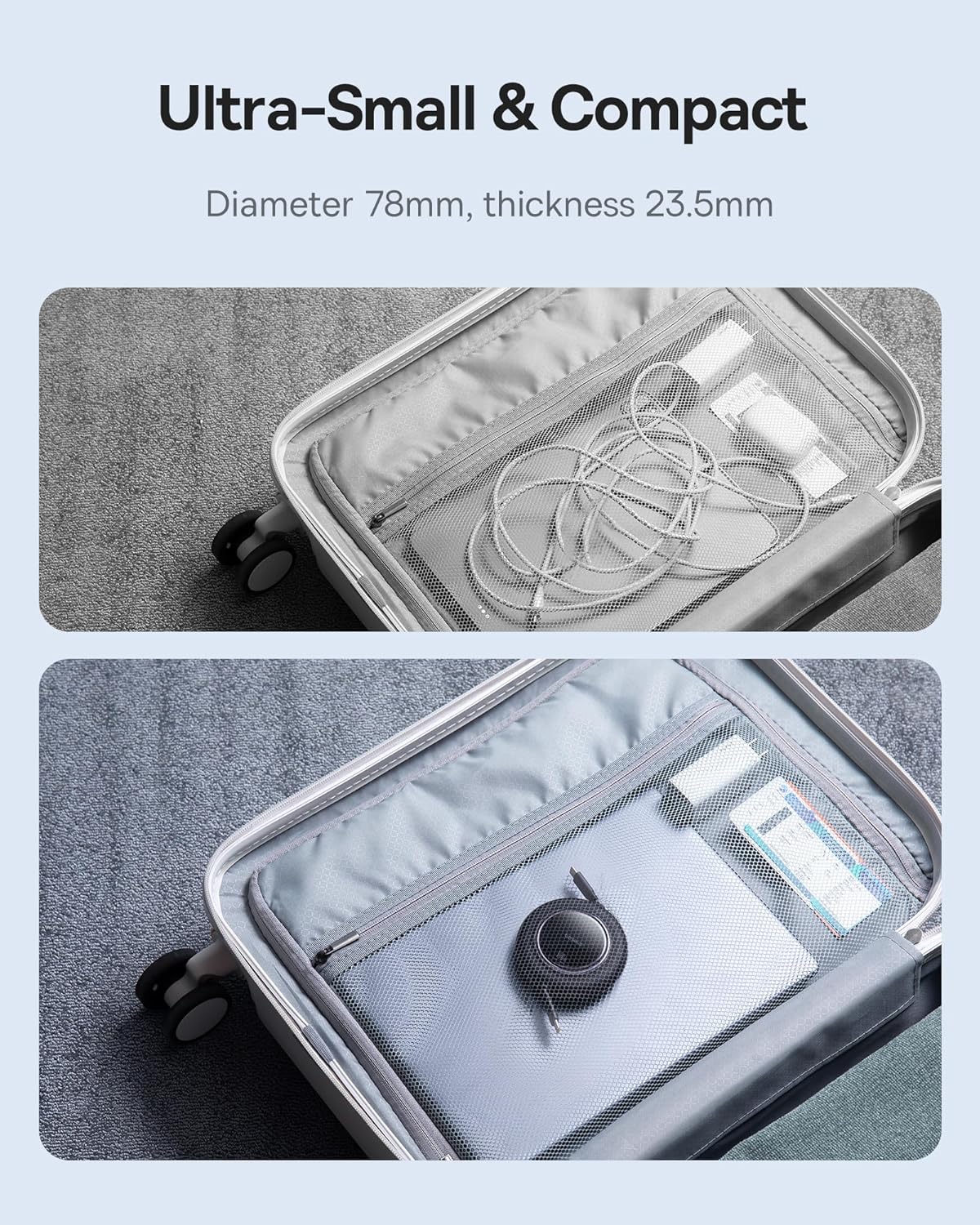 Baseus USB C to USB C Cable, 100W 6.6ft Retractable USB C Fast Charging Cable, 7-Stage Length Preset Retractable Charger Cord for iPhone 16 15 Pro Plus Pro Max, MacBook, iPad Pro, Samsung S24/S23