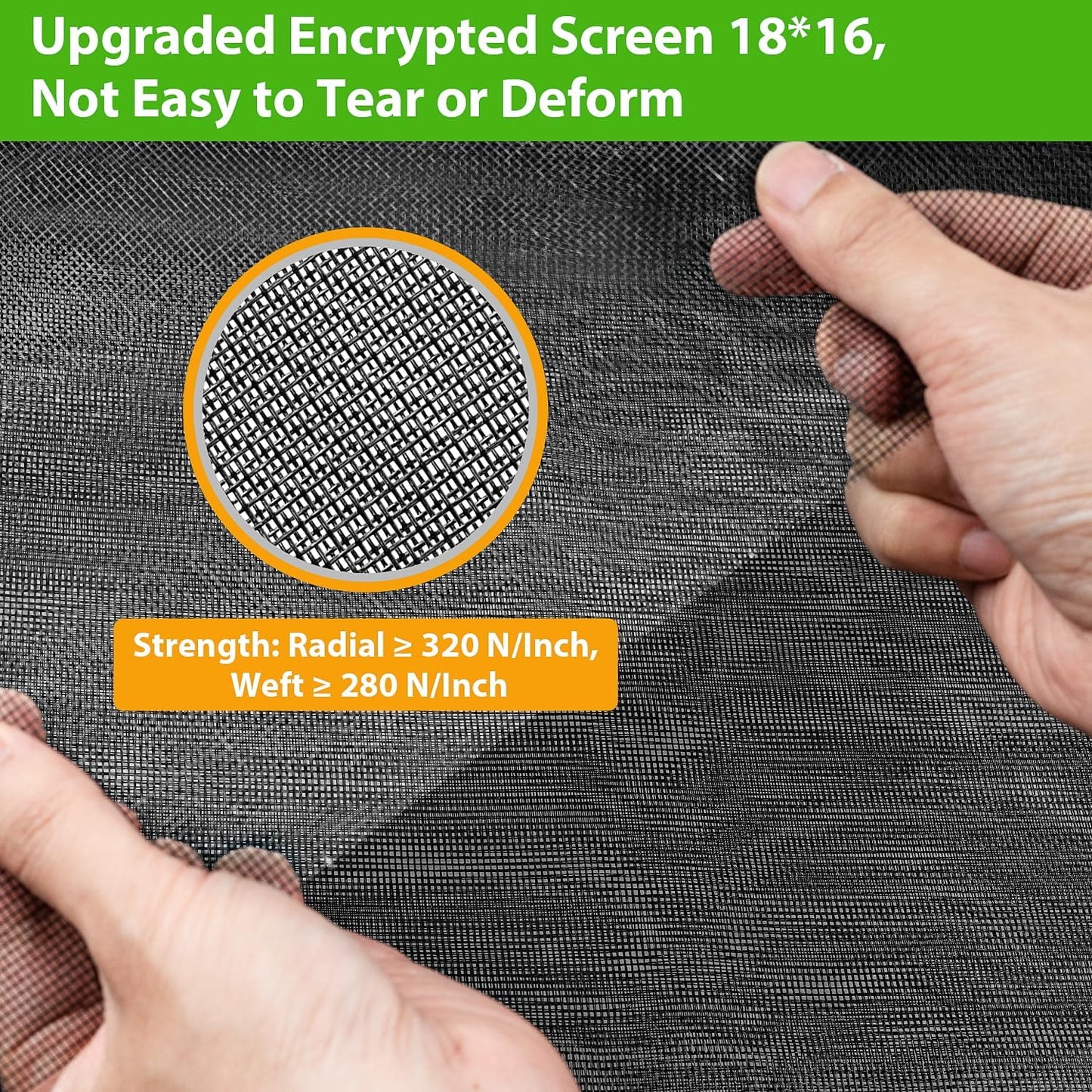 Ouskr Replacement Window Screens Roll, 48 inch x 100 feet Durable Window Screen Mesh for Patio Porch Door Windows, DIY Adjustable Fiberglass Window Screen Repair Kit Sliding Net Pet, Black