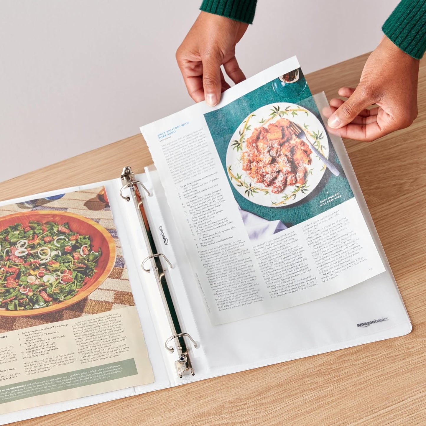 Amazon Basics Sheet Protector, Non-Glare, 100-Pack, 8.5 x 11, Clear