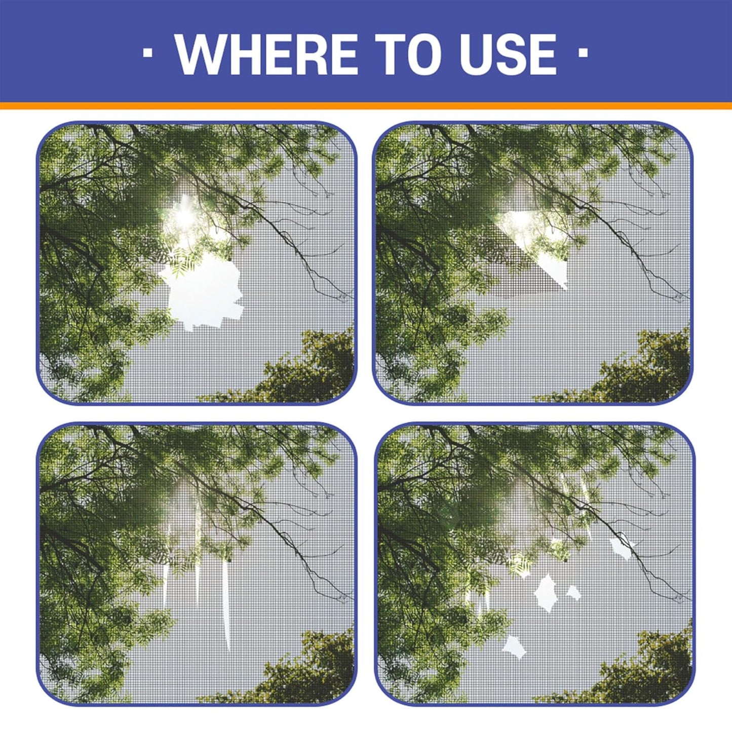 HA SHI Screen Repair Kit for Windows or Doors (2" x 15FT, Black) 3-Layer Strong Adhesive Tape, Made in Korea, Ease-Installation Fiberglass Covering Mesh